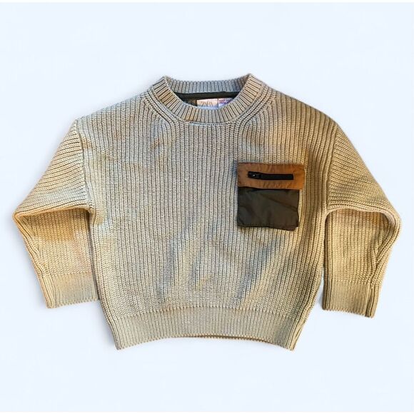 Zara Boys 3-4 Years Gray Long Sleeve Sweater - Picture 1 of 8